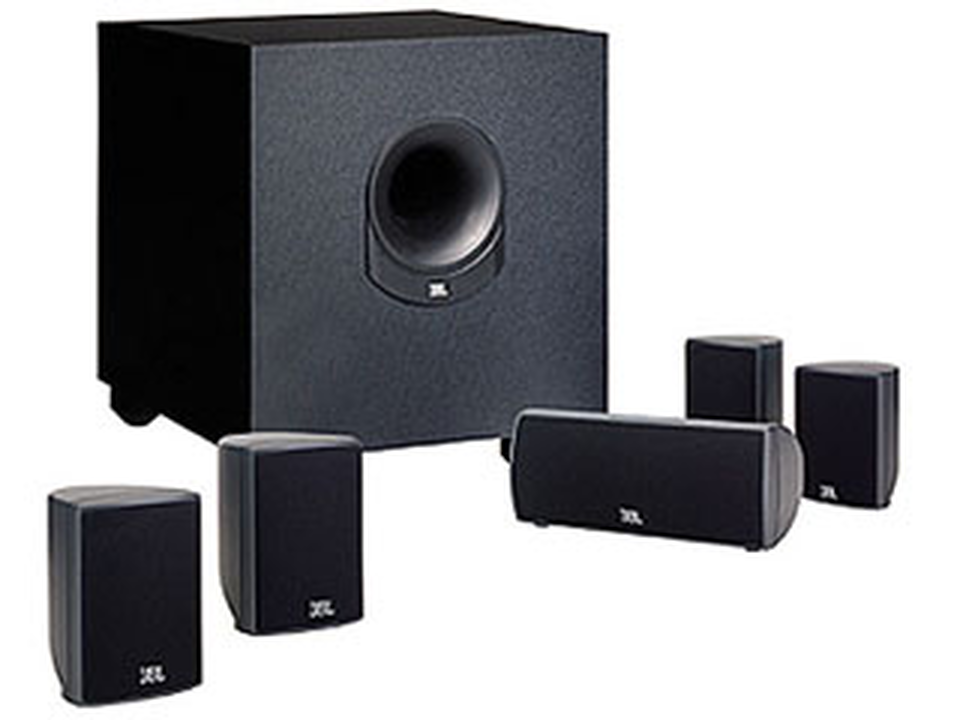 SCS 135 - Black - Complete 6-Piece System (CEN 135, SAT 135, SUB 135) - Hero